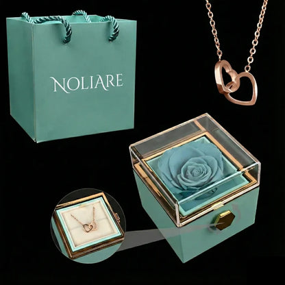 Eternal Rose Box - With Engraved Necklace